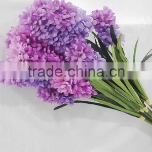SJ13001009 Guangzhou Factory Wholesale Hyacinth Flower/fabic Silk Flower Hyacinthus thumbnail-3