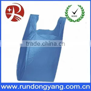 Factory Direct Sale Blue Plastic t Shirt Bag thumbnail-1