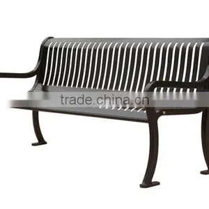High Loading Capacity Fixed Outdoor Cast Iron Bench thumbnail-4