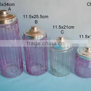 2016 Purple Cylinder Glass Mason Jar With Personality Tin Lid thumbnail-1