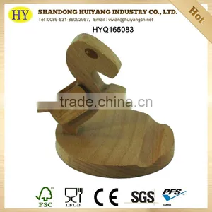 Custom Wooden Animal Funny Cell Phone Holder for Desk thumbnail-1