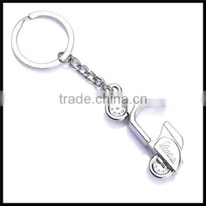 Low Moq Cheap Metal Scooter Shape Keyrings Factory thumbnail-1