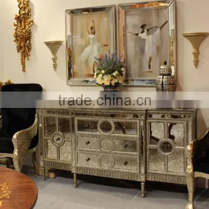 3 Drawers Living Room Furniture Solid Wood Cabinet thumbnail-6