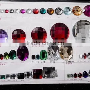 Clear Acrylic Colorful Various Clothes Bead Accessories Decorations thumbnail-2
