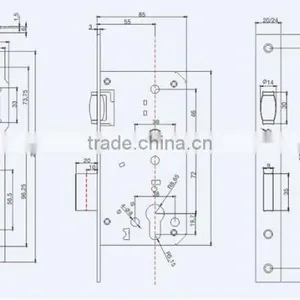 Classic Model and Competitive Security Miotise Lock Body 55x72 thumbnail-2