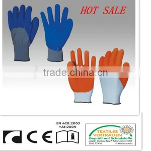 CR 13G Nylon Lining,Palm Coated Latex With Open Back Gloves thumbnail-1