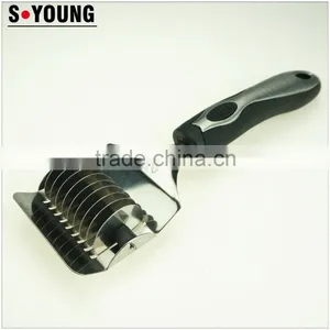 31031 Kitchen Gadget Kitchen Tool Potato Cutter Knife Noodle Cutter Doule Head Pizza Cutter thumbnail-4