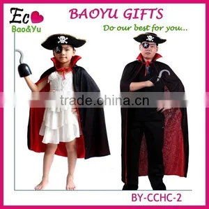 Halloween Costume Black Death Large Cloak Hooded Long Black Devil Cloak thumbnail-1