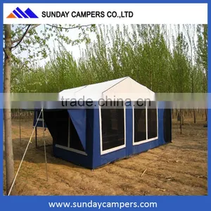 2017 Campig House Folding 4x4 Camper Trailers for Sale High Quality thumbnail-2