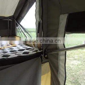 Double 7FT Cab Pickup Large Military Trailer Tent for Camping thumbnail-3