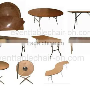Antique Convenient Folded Banquet Table For Garden thumbnail-1