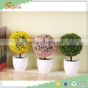 New Design Artificial Potted Topiary Table Decoration Artificial Topiary Mini Artificial Grass Topiary thumbnail-5