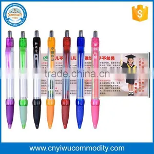 Give Away Factory Price Logo Printed Message Banner Pen thumbnail-1