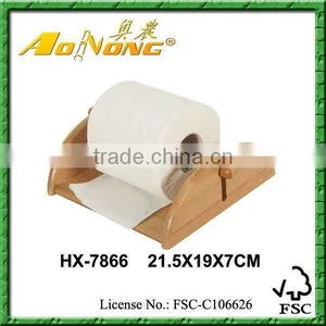 Bamboo Paper Towel Holder thumbnail-1