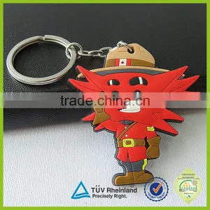 Sales Promotion Gift Custom Foaming Rubber Keyring thumbnail-5