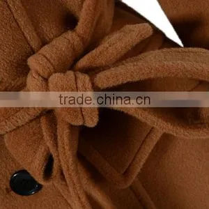 High Quality Camel Color Beautiful Long Coat for Women thumbnail-3