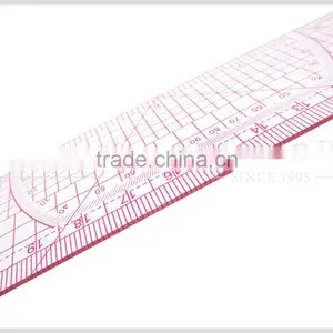 Kearing Brand Sandwich Printing 1.2mm Thick Flexible Plastic Garment Ruler for Fashion Designers to Making Sewing #B-66 thumbnail-1