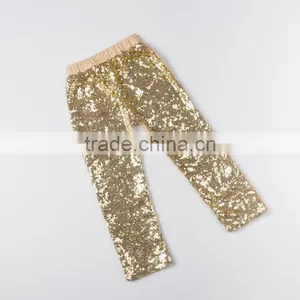 2016 Fashion Gold Sequin Pants Children Sequins Pants Girls Fancy Icing Capri thumbnail-1