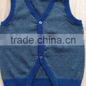 Boys Cardigan Autumn V-neck Vest Basic Geometric Diamond Patchwork Childrens Clothing Kids Jackets Sweaters for Kid Pull Garcon thumbnail-5