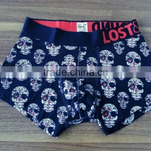 Custom 95%Cotton 5%Elastane Printing Underwear Color Four Needle Six Threads Mens Boxer Shorts thumbnail-1