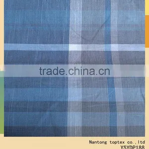 100%cotton Yarn Dyed Slub Checks Fabric for Ladies Men's Shirt thumbnail-1