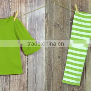 Red Long Sleeve Shirt and Red White Stripe Pants Set Children Christmas Outfit thumbnail-3