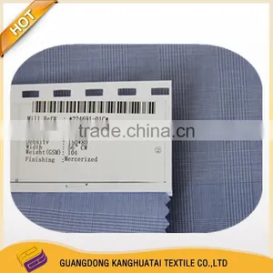 Factory Price 100% Cotton Yarn Dyed Shirt Grey Fabric thumbnail-1