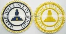 Undress and Fulldress Hand Embroidered Aprons Badges,Customized-masonic-apron-badges thumbnail-1