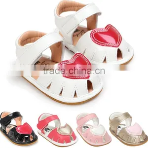 Heart Design Leather Baby Shoes, Leather Sandals for Baby thumbnail-1