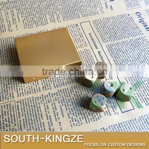 5pcs/box 24K Gold Plated Rolling Dice With a Gold Color Box Las Vegas Casino Entertainment thumbnail-3