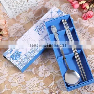 Tableware Blue White Porcelain Spoon Chopstick Sets Wedding Return Gifts for Guest thumbnail-4