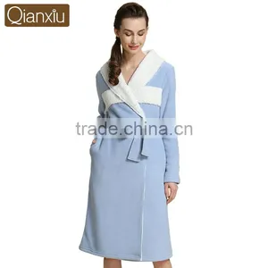 China Wholesale Websites Qianxiu Elegant Cheap Sleeping Female Robe thumbnail-1