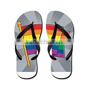 Rainbow Gay Pride Pony Cartoon Beach Slippers Summer Flip Flop thumbnail-6