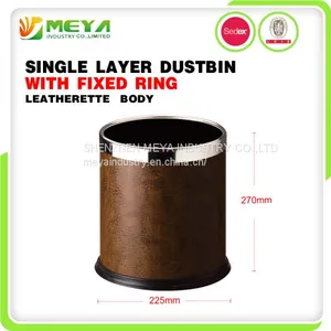 Recycle Metal Indoor Rubbish Garbage Waste Bin Trash Can With Fixed Rings thumbnail-4