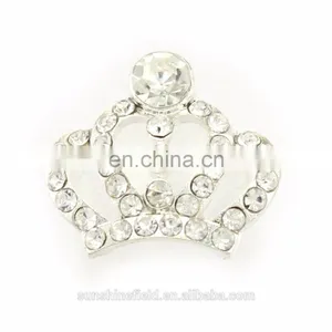 Fashion Style Alloy Rhinestone Tiara Clear Crystal for Accessories Silver Plating thumbnail-1