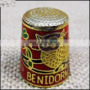 Chinese Vintage Cloisonne Enamel Egypt Sphinx Thimble CTGY040 thumbnail-6