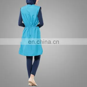 Breathable Turkish Women Sportswear Stitching Color Muslim Lady Clothing thumbnail-3