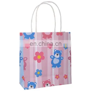 Recent Made 100 % Best Paper Use Made Kraft King Teddy Gift Bag - 7.5 Inches x 8 Inches x 3 Inches Pack/Fancy and Teddy Print . thumbnail-1