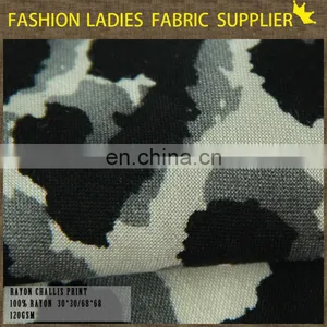2015 Spring New Design 100%Printed Viscose Fabric for Dress/ Printed Rayon Fabric thumbnail-1