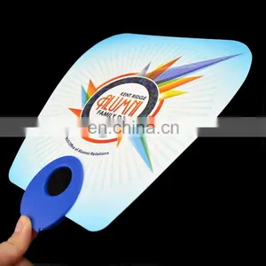 Custom Advertising O Shape Handle PP Hand Fan thumbnail-4