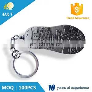 Custom Made Promotion Gifts Footprint Shaped Metal Keychain thumbnail-1