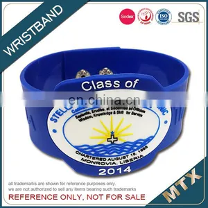 2D Design Soft PVC Wristband Bracelet thumbnail-4