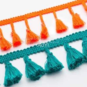 Cotton Braided Tassel for Decoration Cotton Tassels thumbnail-1