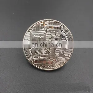 Cheap Wholesale Custom Metal Zinc Alloy Engraved Logo Gold Brass Plated Souvenir Commemorative Challenge Bitcoin Coin thumbnail-4