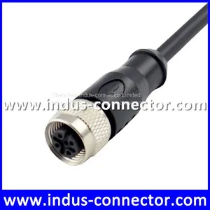 CE ROHS Certificate M12 3 Pin Female PVC Assembly Cable thumbnail-1