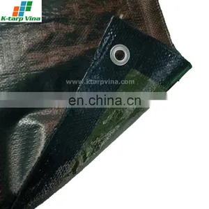 BLACK & OLIVE GREEN TARPAULIN # 120 GSM # MULTI-TASKS thumbnail-1