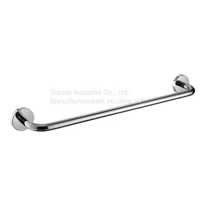 Home Round Stainless Steel Towel Rail Single thumbnail-1