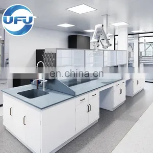 School Lab Equipment Metal Steel Chemistry Island Workbench thumbnail-1