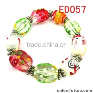 Kids Colored Enamel Bracelet With Charm thumbnail-3