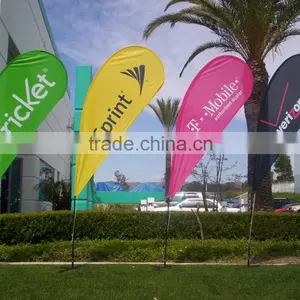 2016 Printing Logo Custom Promotional Cheap Beach Flag thumbnail-1